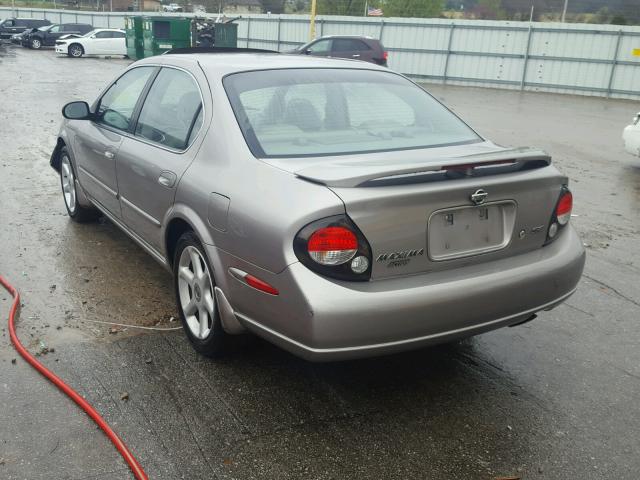 JN1CA31D81T833058 - 2001 NISSAN MAXIMA GXE GRAY photo 3