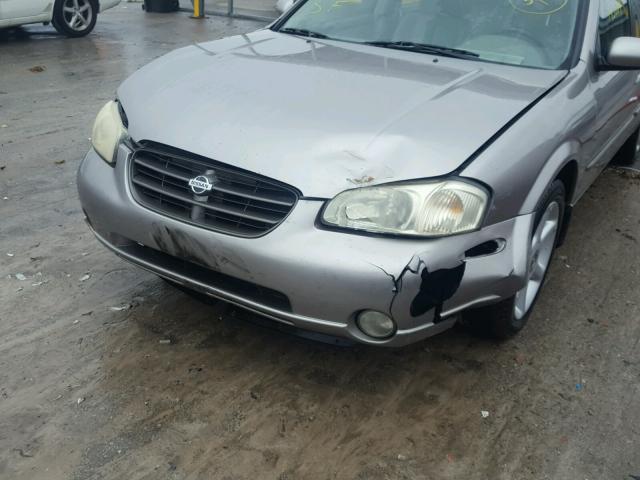 JN1CA31D81T833058 - 2001 NISSAN MAXIMA GXE GRAY photo 9