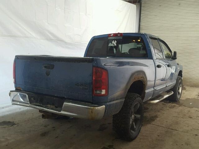 1D7HU18296S674203 - 2006 DODGE RAM 1500 S BLUE photo 4