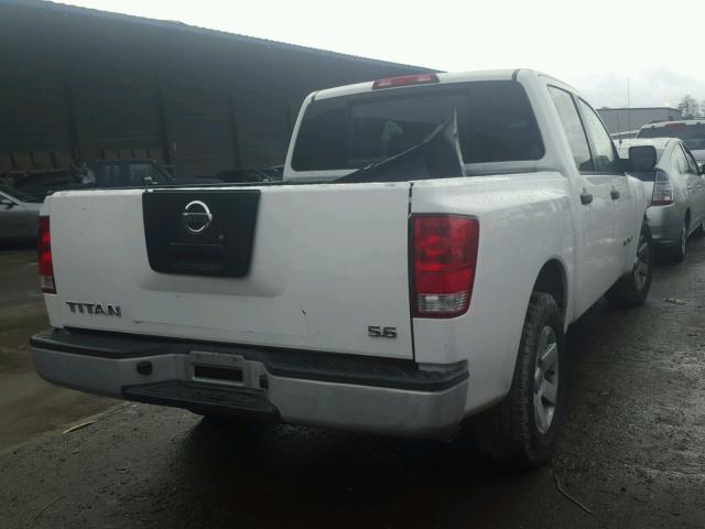 1N6AA07A47N201491 - 2007 NISSAN TITAN XE WHITE photo 4