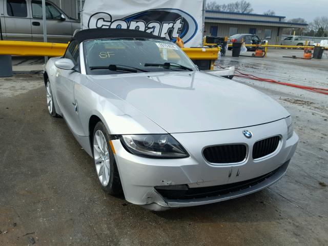 4USBU33578LW76097 - 2008 BMW Z4 3.0 SILVER photo 1