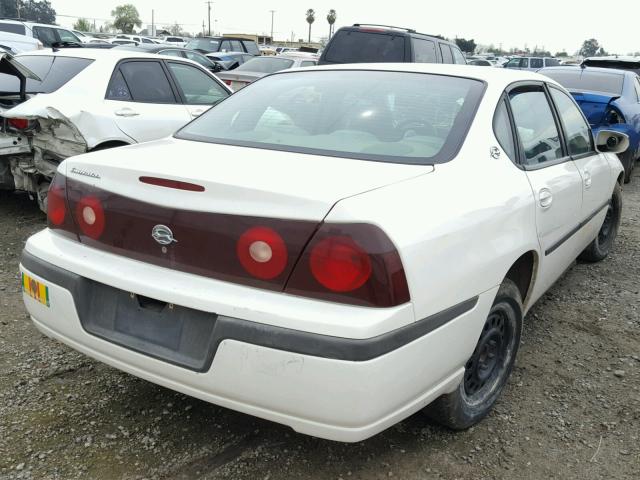 2G1WF52E949136727 - 2004 CHEVROLET IMPALA WHITE photo 4