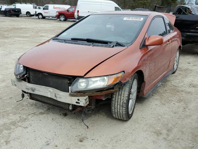 2HGFG11616H554894 - 2006 HONDA CIVIC LX ORANGE photo 2