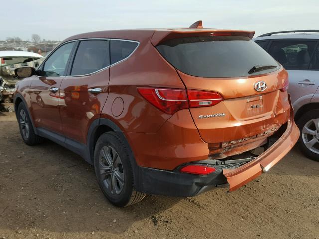 5XYZT3LB0GG345482 - 2016 HYUNDAI SANTA FE S ORANGE photo 3