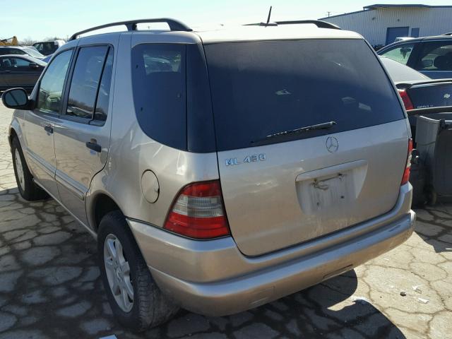 4JGAB72E61A221819 - 2001 MERCEDES-BENZ ML 430 BEIGE photo 3