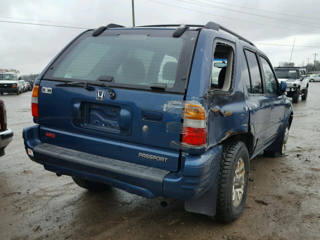 4S6DM58W5Y4418783 - 2000 HONDA PASSPORT E BLUE photo 4