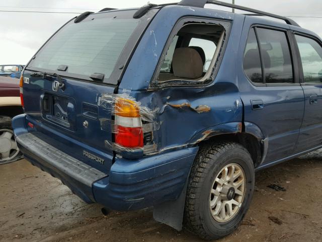 4S6DM58W5Y4418783 - 2000 HONDA PASSPORT E BLUE photo 9