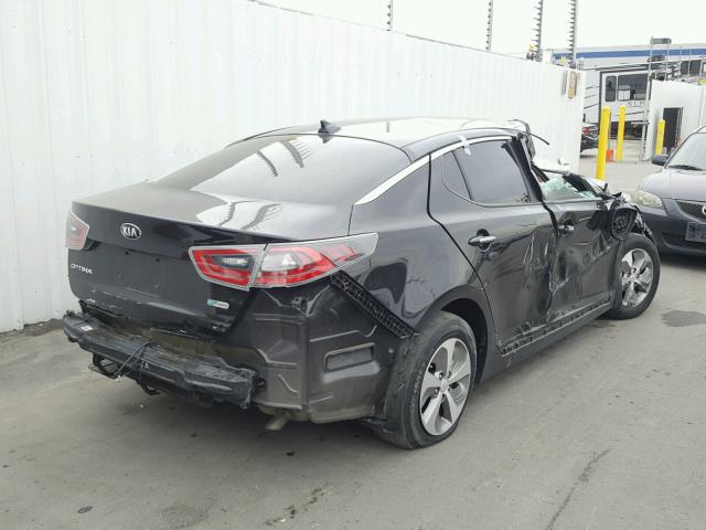 KNAGM4AD7F5083897 - 2015 KIA OPTIMA HYB BLACK photo 4