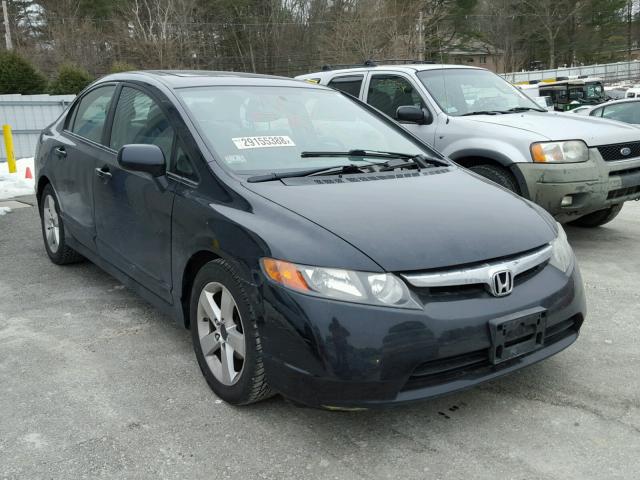 2HGFA16838H341590 - 2008 HONDA CIVIC EX BLACK photo 1