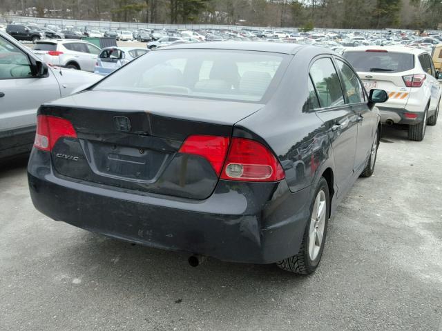 2HGFA16838H341590 - 2008 HONDA CIVIC EX BLACK photo 4