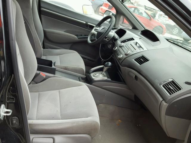 2HGFA16838H341590 - 2008 HONDA CIVIC EX შავი ფოტო 5