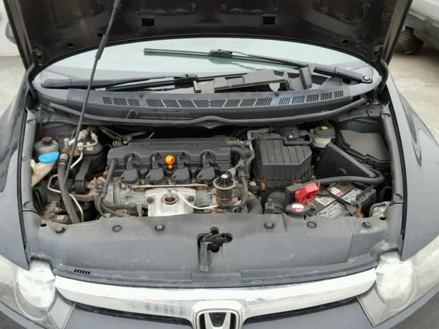 2HGFA16838H341590 - 2008 HONDA CIVIC EX შავი ფოტო 7