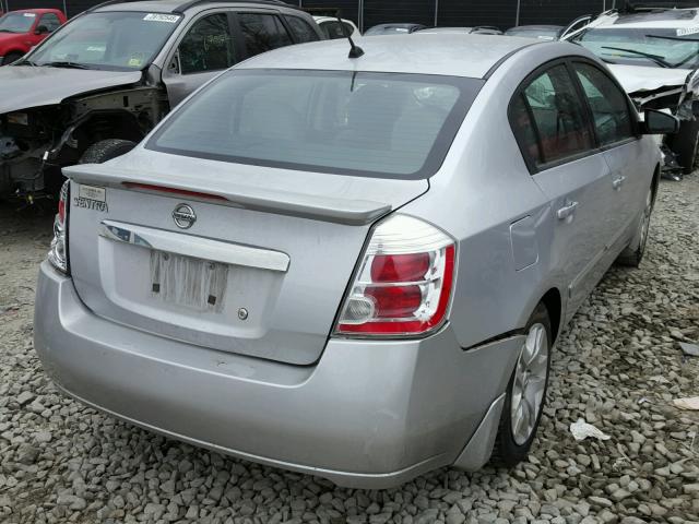 3N1AB6AP0CL643021 - 2012 NISSAN SENTRA 2.0 SILVER photo 4