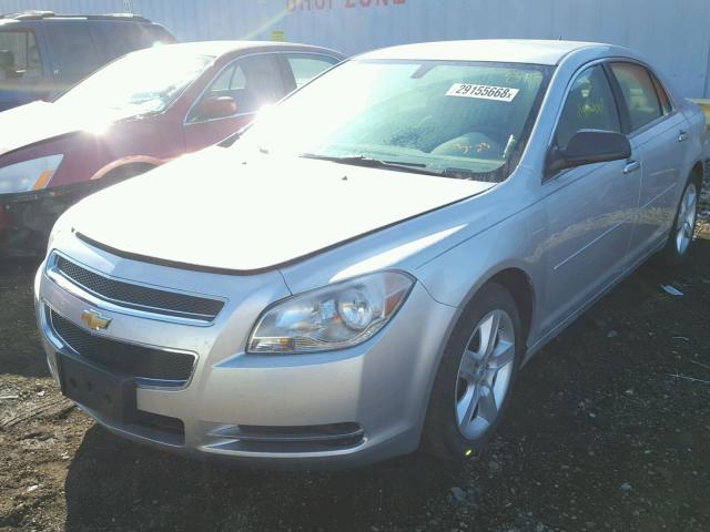 1G1ZB5E18BF156280 - 2011 CHEVROLET MALIBU LS ვერცხლისფერი ფოტო 2