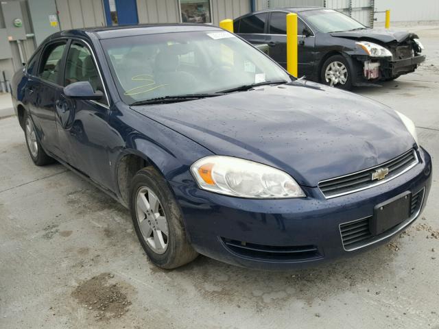 2G1WT58K181353991 - 2008 CHEVROLET IMPALA LT BLUE photo 1