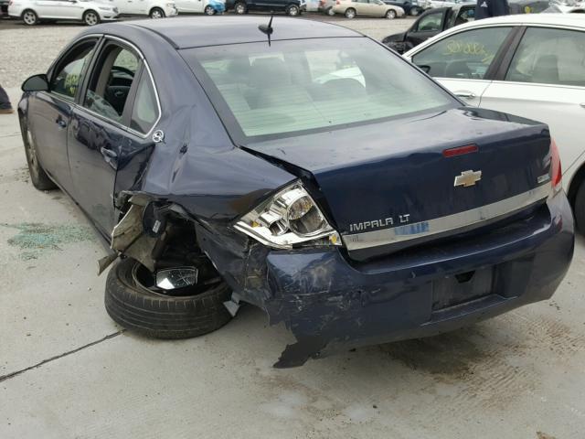 2G1WT58K181353991 - 2008 CHEVROLET IMPALA LT BLUE photo 3