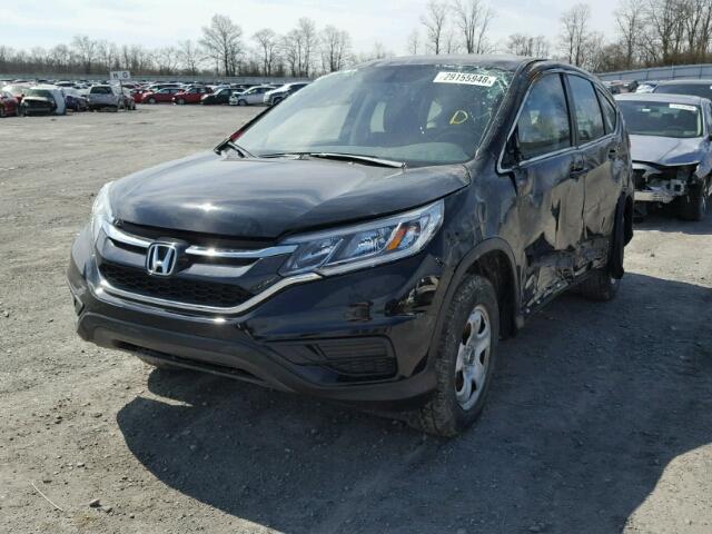 2HKRM4H36GH637800 - 2016 HONDA CR-V LX BLACK photo 2