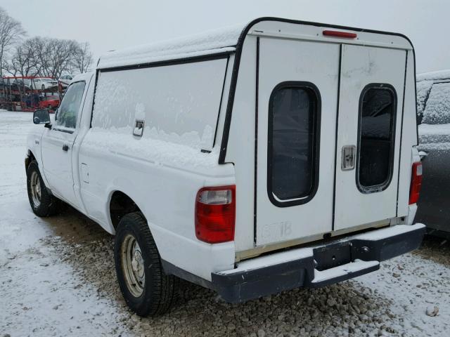 1FTYR10D45PB12428 - 2005 FORD RANGER WHITE photo 3