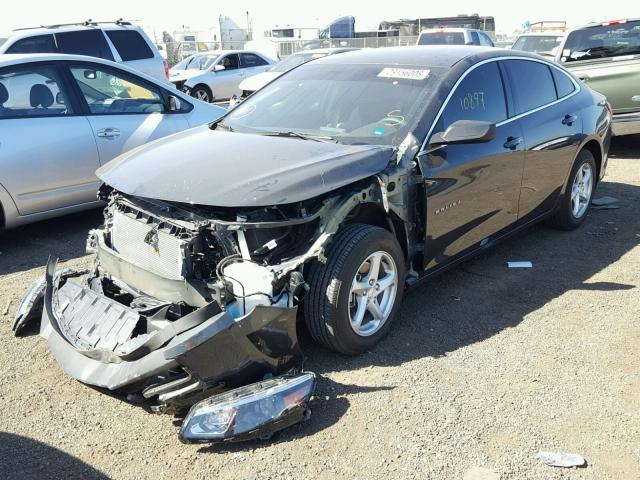 1G1ZB5ST5HF275743 - 2017 CHEVROLET MALIBU LS გრაფიტი ფოტო 2
