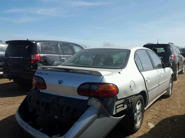 1G1NE52J92M615788 - 2002 CHEVROLET MALIBU LS ვერცხლისფერი ფოტო 4