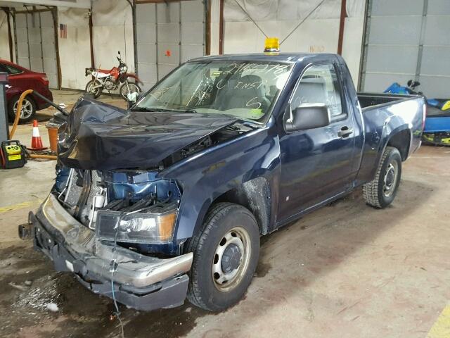 1GTCS14E188194845 - 2008 GMC CANYON BLUE photo 2