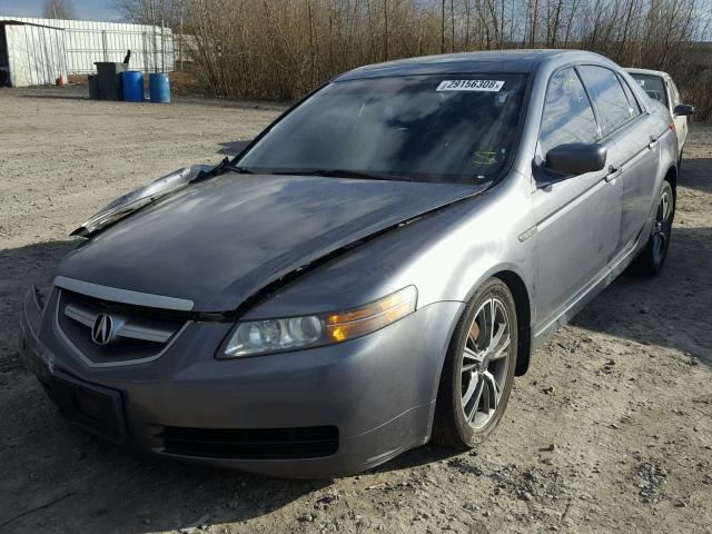 19UUA66295A041594 - 2005 ACURA TL GRAY photo 2