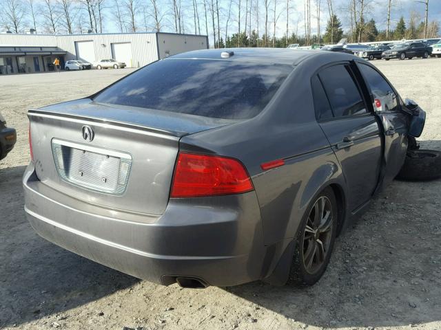 19UUA66295A041594 - 2005 ACURA TL GRAY photo 4