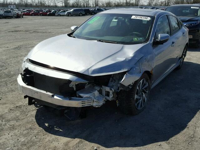 2HGFC2F78GH522027 - 2016 HONDA CIVIC EX SILVER photo 2