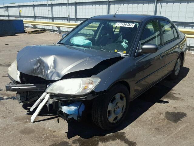 JHMES96695S011346 - 2005 HONDA CIVIC SILVER photo 2