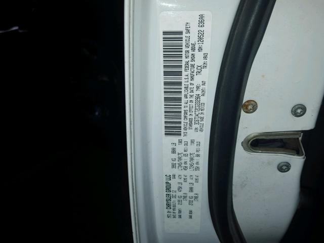 3C6TD4CT2CG332964 - 2012 DODGE RAM 2500 S WHITE photo 10