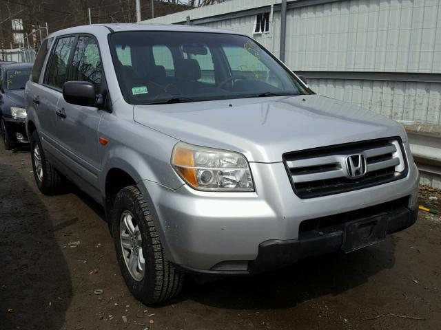 2HKYF18196H501291 - 2006 HONDA PILOT LX SILVER photo 1