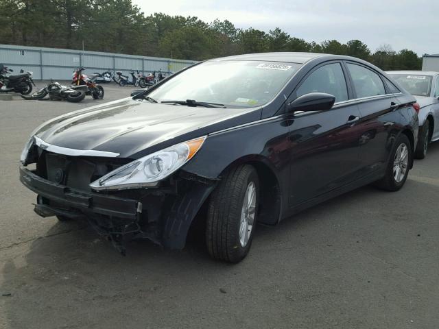 5NPEB4AC5BH112380 - 2011 HYUNDAI SONATA GLS BLACK photo 2