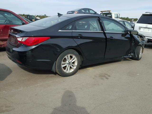 5NPEB4AC5BH112380 - 2011 HYUNDAI SONATA GLS BLACK photo 4