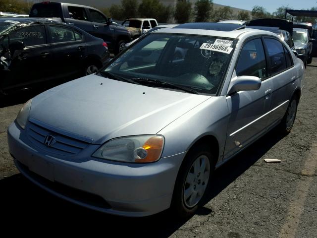 2HGES26741H507207 - 2001 HONDA CIVIC EX ვერცხლისფერი ფოტო 2