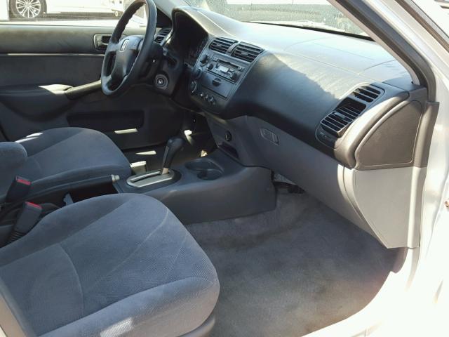 2HGES26741H507207 - 2001 HONDA CIVIC EX SILVER photo 5