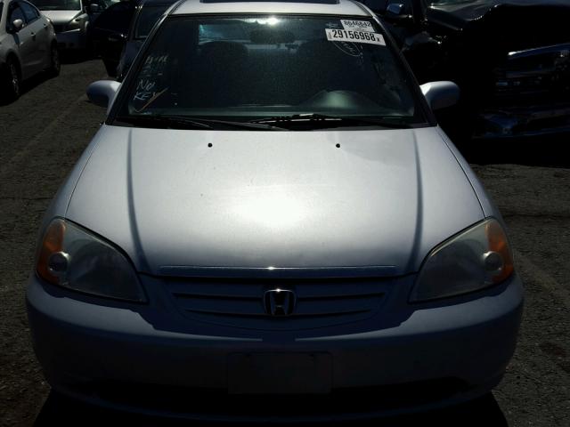 2HGES26741H507207 - 2001 HONDA CIVIC EX ვერცხლისფერი ფოტო 9