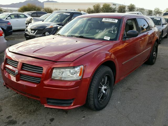 2D4FV47T28H147675 - 2008 DODGE MAGNUM RED photo 2