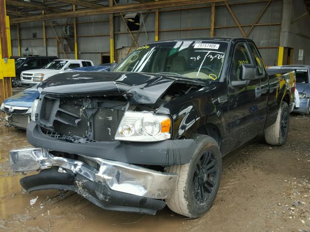 1FTRF12208KC95689 - 2008 FORD F150 BLACK photo 2