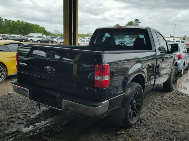 1FTRF12208KC95689 - 2008 FORD F150 BLACK photo 4