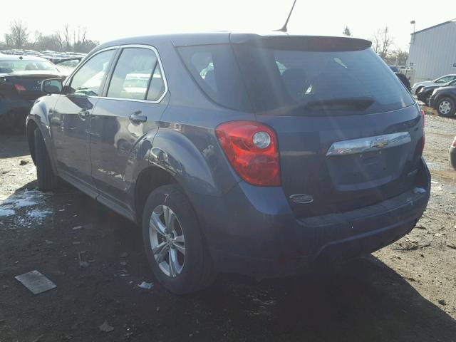 2GNALBEK4D6334165 - 2013 CHEVROLET EQUINOX LS BLUE photo 3