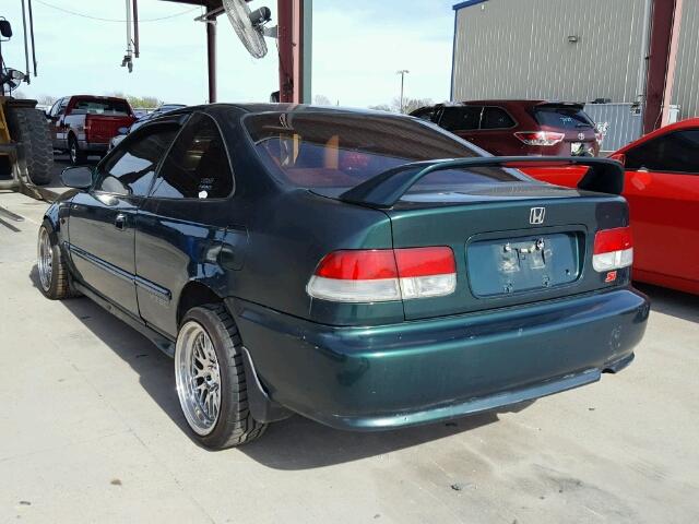 1HGEJ8148YL101074 - 2000 HONDA CIVIC EX GREEN photo 3