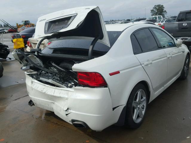 19UUA66246A066999 - 2006 ACURA 3.2TL WHITE photo 4