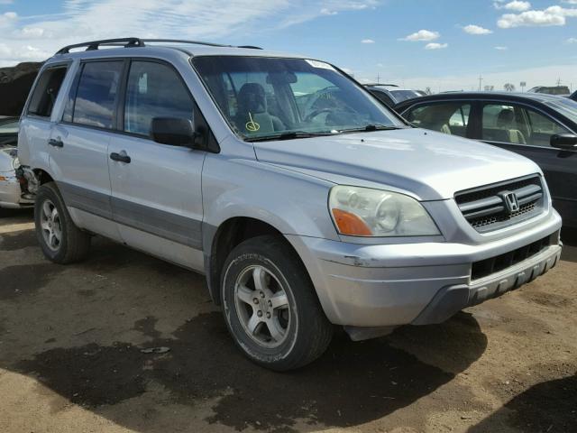 2HKYF18134H604168 - 2004 HONDA PILOT LX SILVER photo 1