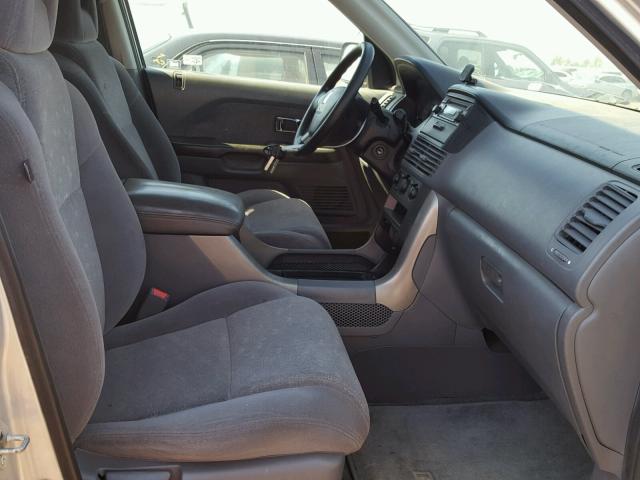 2HKYF18134H604168 - 2004 HONDA PILOT LX SILVER photo 5