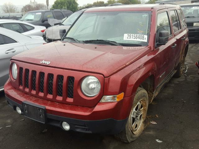 1C4NJRBB6ED659268 - 2014 JEEP PATRIOT SP RED photo 2