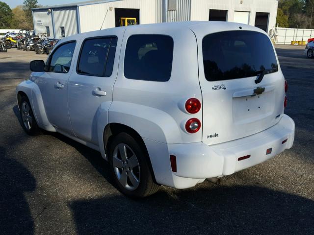 3GNBAAFWXBS599144 - 2011 CHEVROLET HHR LS WHITE photo 3