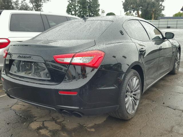 ZAM57XSA3H1242394 - 2017 MASERATI GHIBLI BLACK photo 4