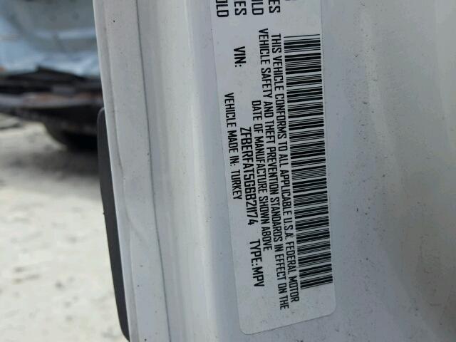 ZFBERFAT5G6B21174 - 2016 RAM PROMASTER 白色 照片 10