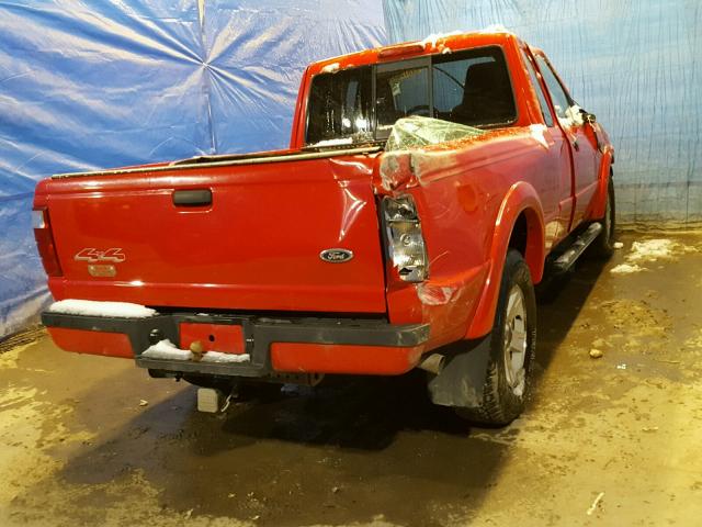 1FTZR45E75PA05204 - 2005 FORD RANGER SUP RED photo 4