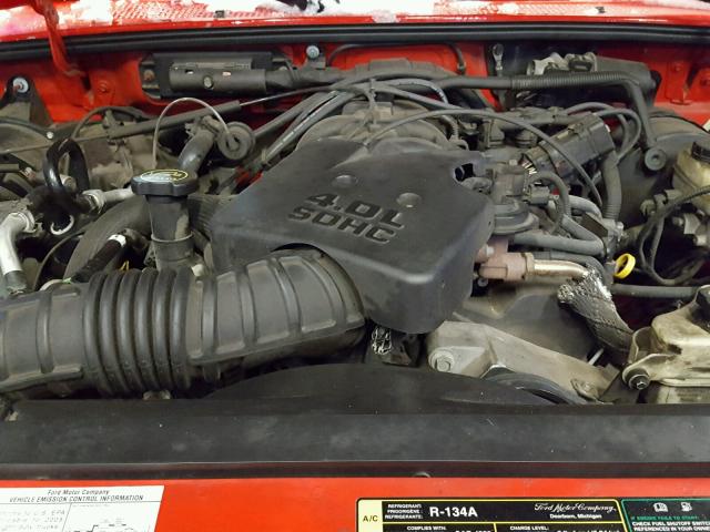 1FTZR45E75PA05204 - 2005 FORD RANGER SUP RED photo 7